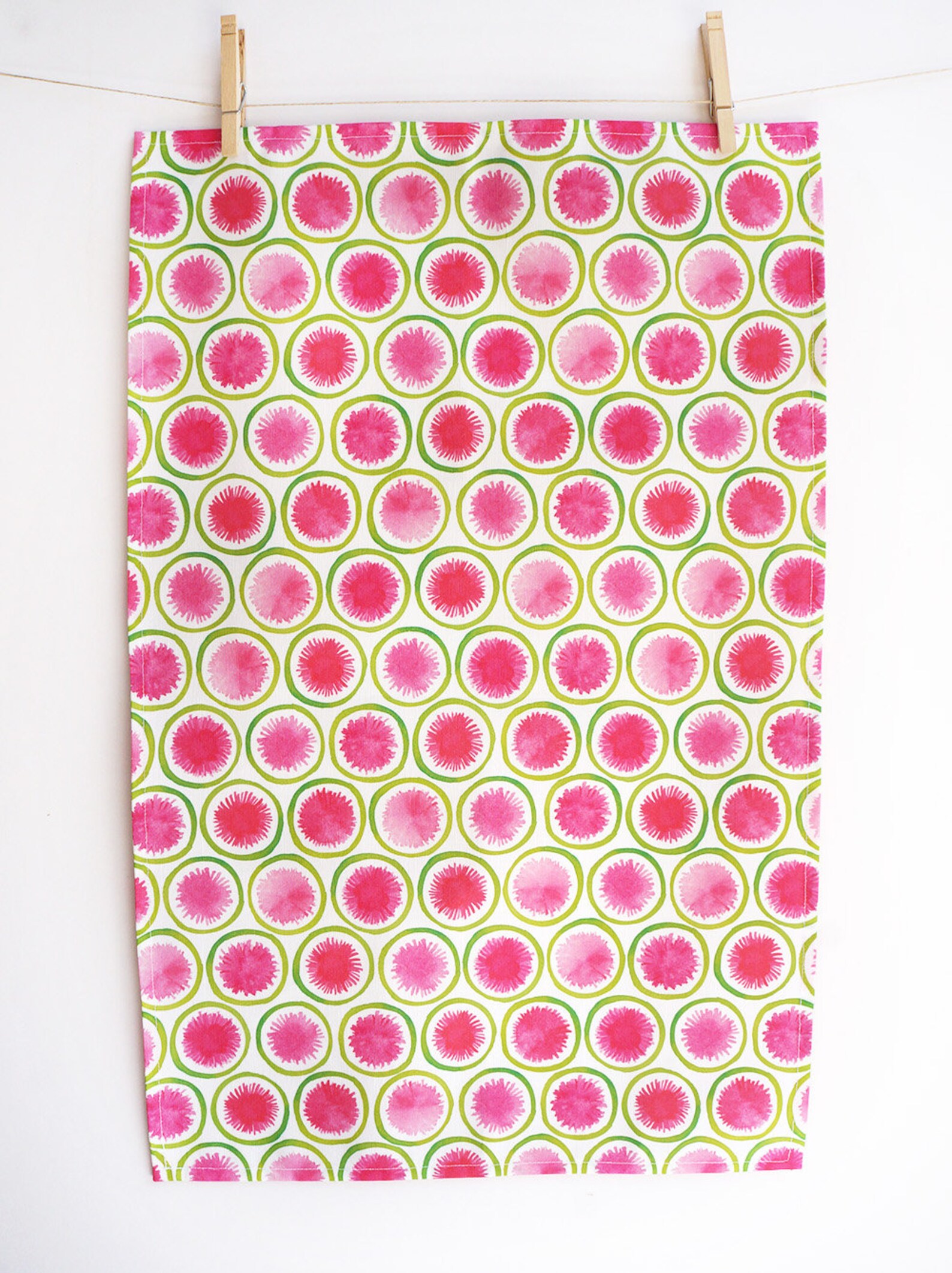 Set of 4 ecofriendly tea towels watercolor veggie designs Etsy