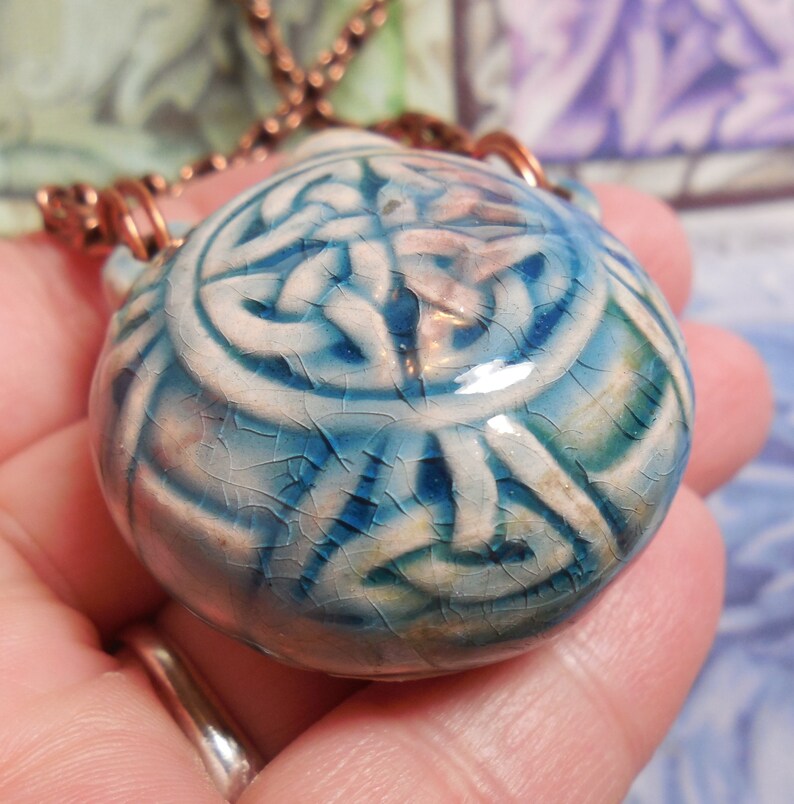 Celtic Knot Ceramic Bottle Irish Welsh Celtic Knot Bottle Irish Welsh Scottish