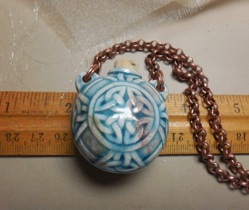 Celtic Knot Ceramic Bottle Irish Welsh Celtic Knot Bottle Irish Welsh Scottish