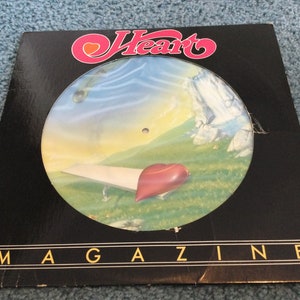 Heart Magazine Vinyl Record LP Picture disc die cut cover rock and roll limited edition