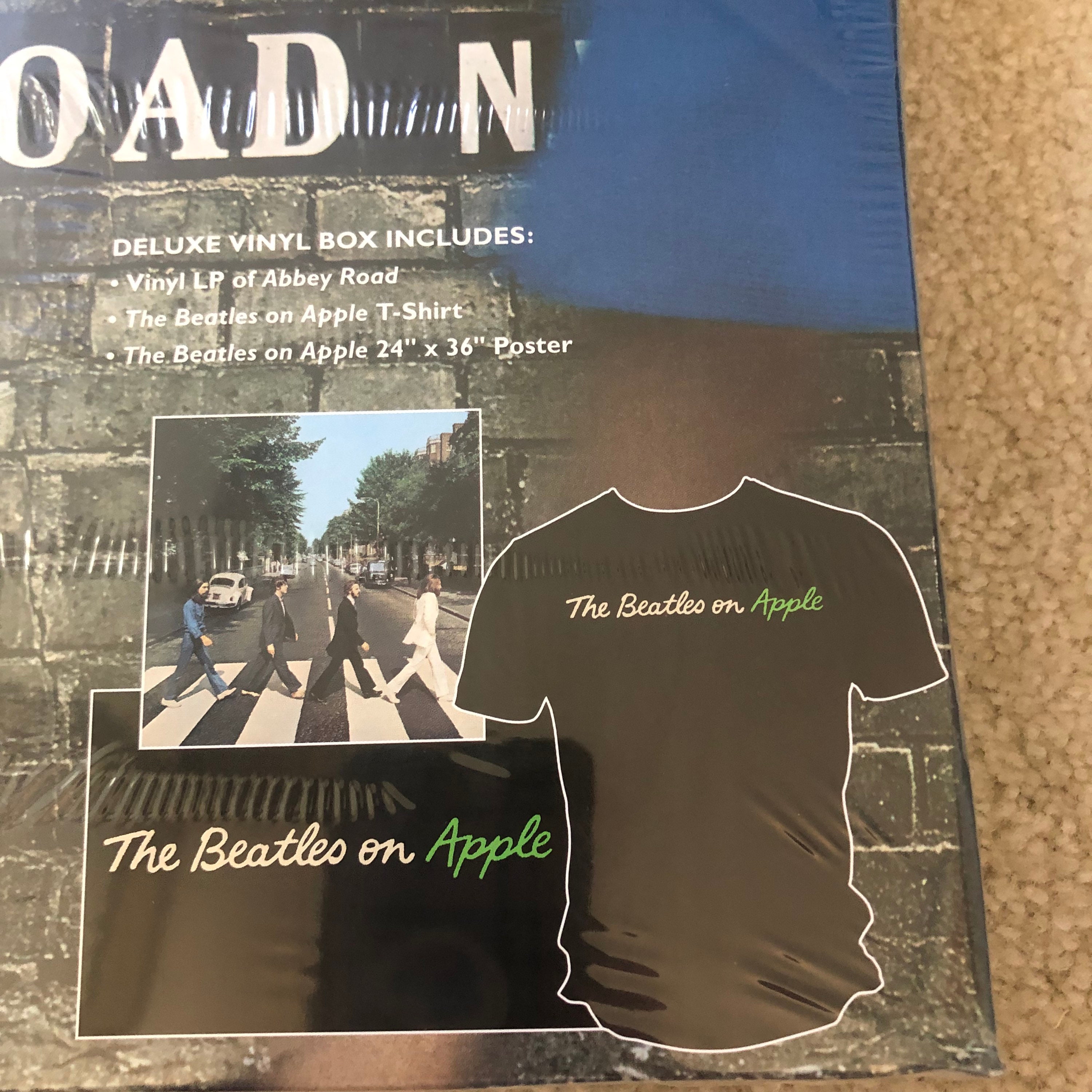Sealed the Beatles Abbey Road Deluxe Vinyl Box With T-shirt Sealed the Beatles Abbey Road Deluxe Vinyl Box With T-shirt
