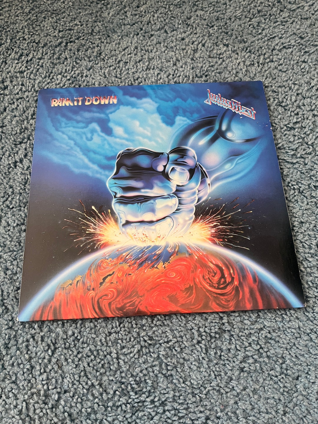 Judas Priest Ram It Down Record LP Rock N Roll Rob Halford 