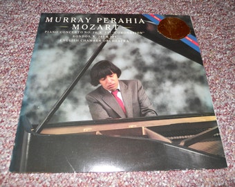 Murray Perahia Mozart Piano Concerto No. 26 K.537 Coronation Rondos k. 382 &386 English Chamber Orchestra Vinyl Record LP