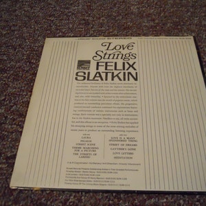 Still Sealed Love Strings Felix Slatkin Vinyl Record LP .66 cents gotta love it image 2