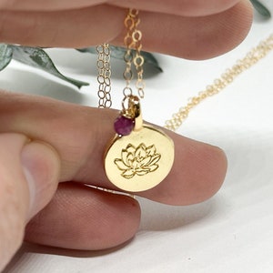 July birth flower necklace flower month necklace personalized birthflower jewelry dainty gold gift for friend custom bridesmaid gift for her