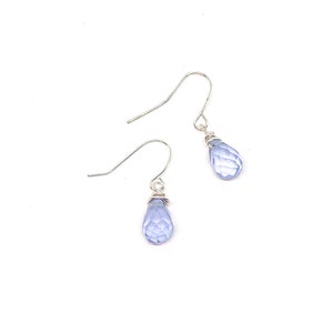 Chalcedony earrings. Minimalist earrings gold. Handmade jewelry gifts for women. Small earrings dangle. Bridesmaid gifts jewelry boho image 8