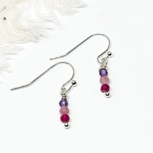 Geburtsstein Geschenk Geburtsstein Schmuck Geburtsstein Ohrring Mutter Schmuck Geschenkidee für Mama Geschenk Oma Geschenk Geburtsstein Ohrring Geburtsblume