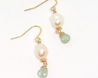 Aquamarine earring gift for wife gift for sister gift cute minimalist earring gold small earrings dangle be my bridesmaid gifts jewelry boho