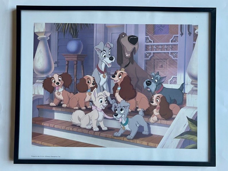 Lady and the Tramp Framed Print - Etsy