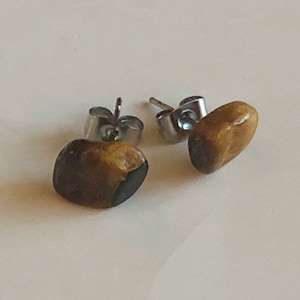 Tiger’s Eye Stud Earrings