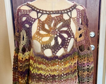 Suéter Rosalinda de ganchillo