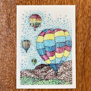 Off to the Races Die Cut Sticker - Riproduzione del dipinto originale acrilico di Stipple
