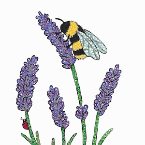 Bumblebee - Reprodukcja oryginalnego obrazu akrylowego 5x7
