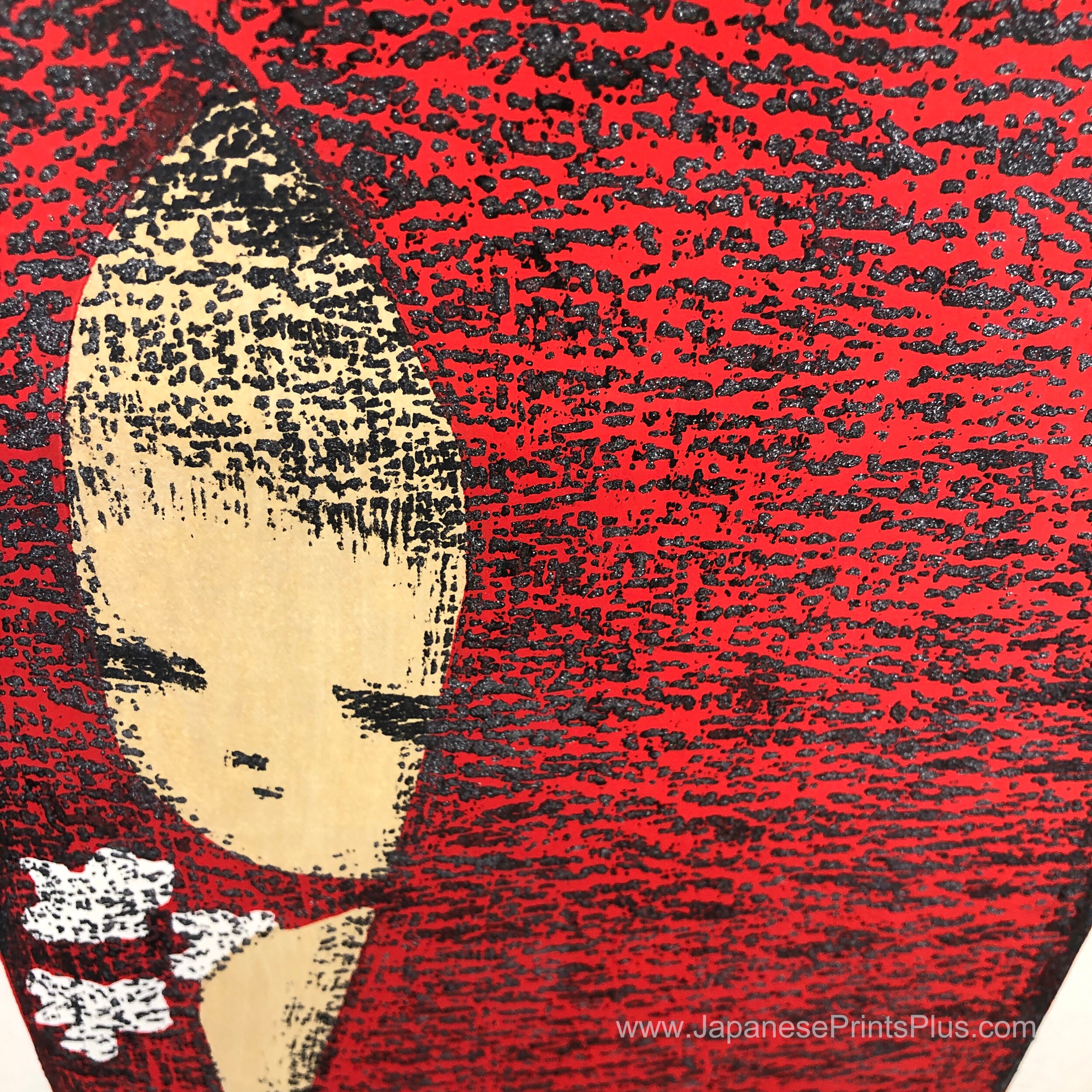 KAORU KAWANO, Original Handmade Japanese Woodblock Print. Sosaku Hanga