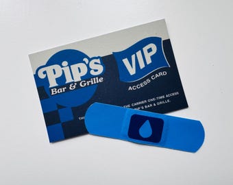 Severance Band-Aid + Pip's Diner VIP Card - Mark S Costume / Cosplay / Prop