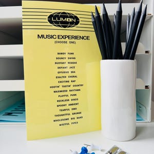 Tarjeta de experiencia musical y de baile de Severance: accesorio/cosplay de Lumon