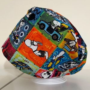 Holiday Snoopy Handmade Scrub Hat Scrub Cap