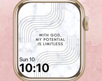 Apple Watch Face Wallpaper, Minimalist Smartwatch Wallpaper, Gott Christlich Glaube Uhr Wallpaper