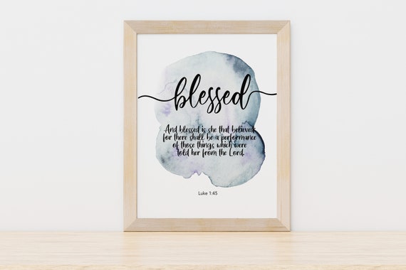luke-1-45-kjv-blessed-abstract-wall-art-print-calligraphy-etsy