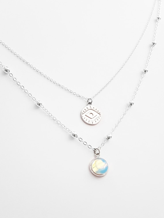 collier argent multi rang collier argent multi rang