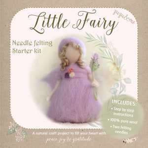 DIY Little Fairy Complete Beginners needle felting kit easy to follow guide gorgeous materials imagen 2