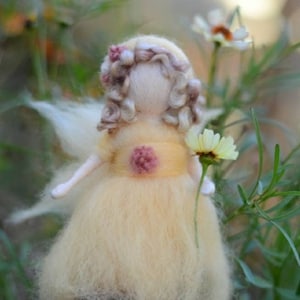 DIY Little Fairy kit - Choice of 4 colours - Complete Beginners needle felting craft kit - full colour photo instructions