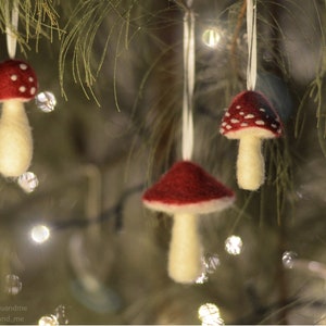 Toadstool Mushroom Needle felting DIY kit Diy Christmas decorations fairy mushroom hygge Christmas Beginners 画像 10