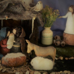 Nativity set Needle felting NATIVITY kit Needle felting pattern Beginners Nativity scene Mary Joseph Jesus image 8