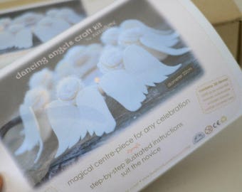 Felt Angels - DIY felt craft kit - sewing craft kit - angel tutorial - angel pattern - celebration ring