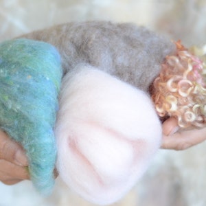 DIY Mermaid needle felting craft kit comprehensive photo tutorial and gorgeous materials image 8