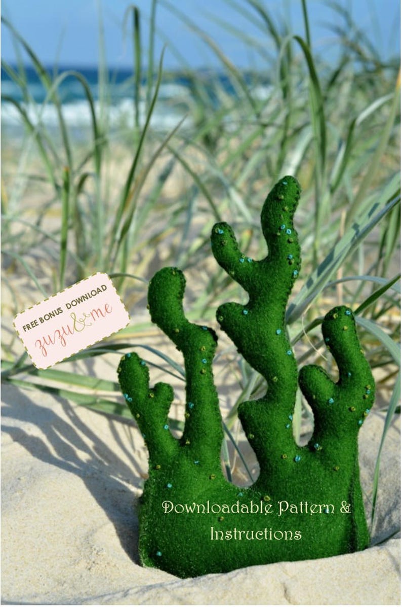 Needle Felted Mermaid eTutorial pattern and bonus FREE seaweed pattern DOWNLOADABLE PDF image 5