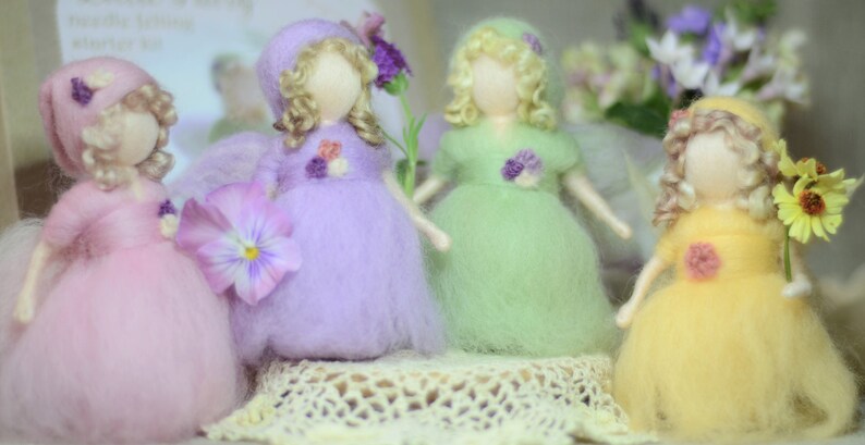 Fairy PDF download needle felting fairy pattern for complete BEGINNERS Waldorf-inspired doll pattern image 3