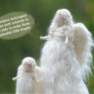 Christmas Angel Tree Topper AND Little Fairy Tutorial BUNDLE pattern pdf ** Christmas craft ** fleece angel, tree topper angel