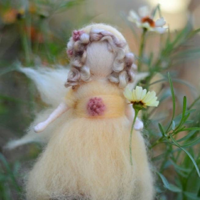 DIY Little Fairy kit Choice of 4 colours Complete Beginners needle felting craft kit full colour photo instructions Daisy yellow