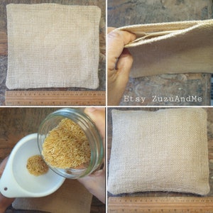 Needle Felting mat eco alternative to foam just add two cups rice 100% compostable image 2
