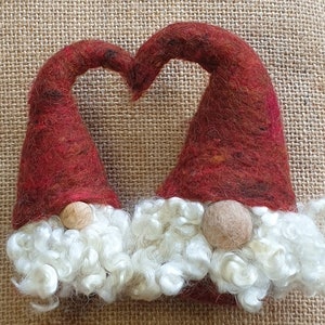 Gnomes Needle Felting Kit**Amazing fibres & booklet ** Christmas Gnome ** Tomte ** Nisse ** Beginners craft kit