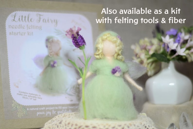 Fairy PDF download needle felting fairy pattern for complete BEGINNERS Waldorf-inspired doll pattern image 4