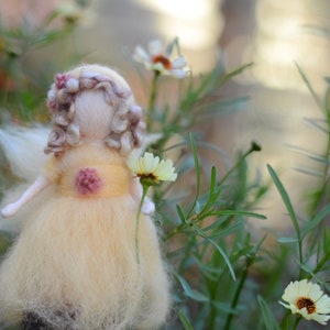 DIY Little Fairy Complete Beginners needle felting kit easy to follow guide gorgeous materials Daisy yellow