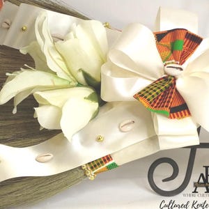 The  PAMOJA™ 36&quot; Bouquet Style Wedding Jumping Broom | for Jumping the Broom Ceremony | Fully Customizable | Several Colors Available