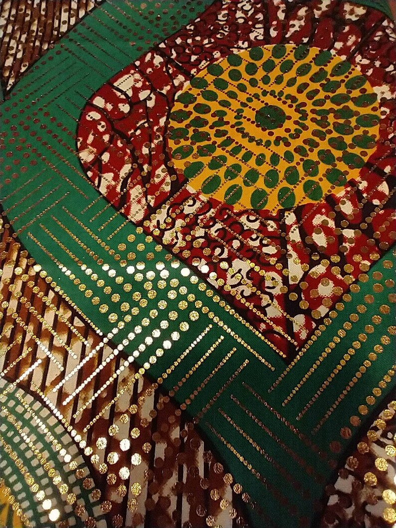 Fabric selection for CULTURED KENTE™   Wedding Jumping Broom by African American Bridal | for Jumping the Broom Ceremony | Shown in grean and gold,Several Ethnic Fabics available Blue & Gold Wedding Broom 🧹