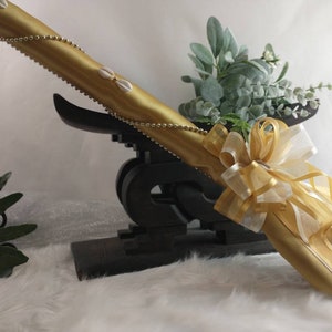 The 36&quot; ASHANTI™ Wedding Jumping Broom, for Jumping the Broom Ceremony Fully Customizable | Several Colors Available