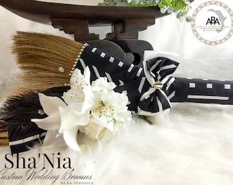 Sha'Nia™ 36" Wedding Broom, for jumping the broom ceremony