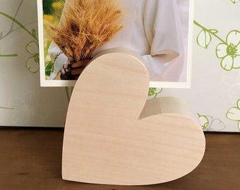 Cuore in legno portafoto