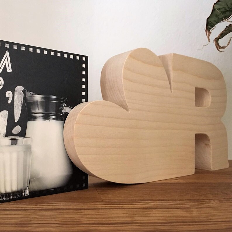 Lettere in legno portafoto image 9
