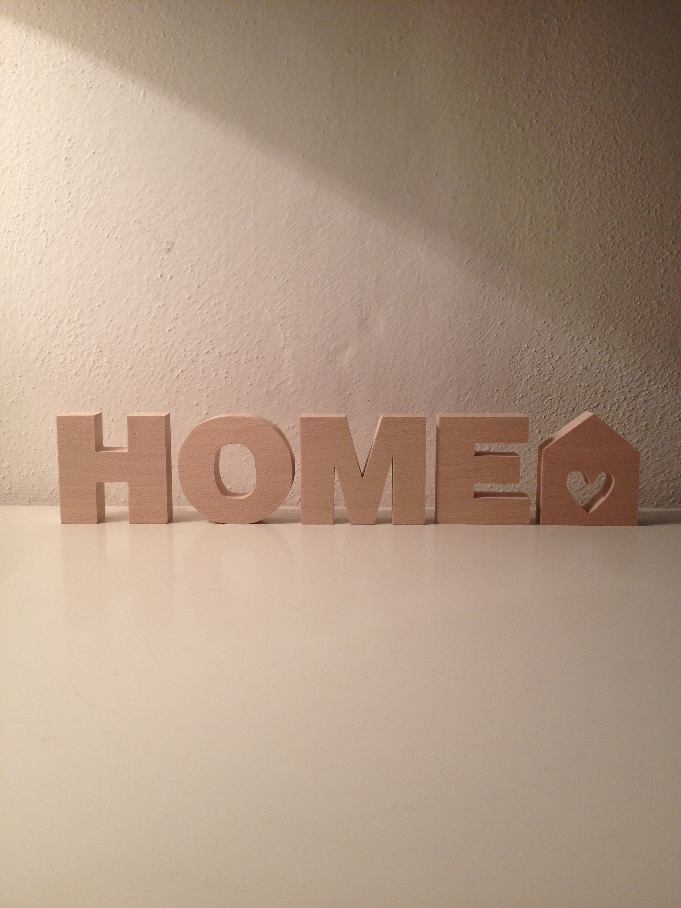 Scritta Decorativa 'Home' In Legno - 25 Cm - Stile Rustico - Foto 6