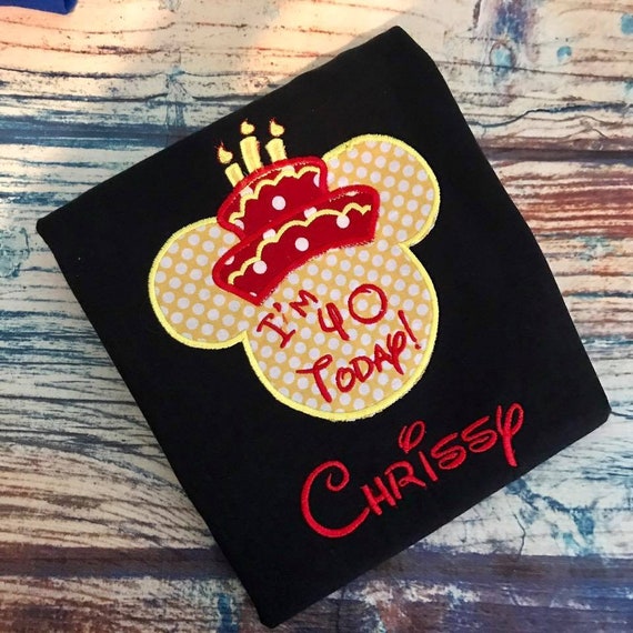 disney 40th birthday shirt