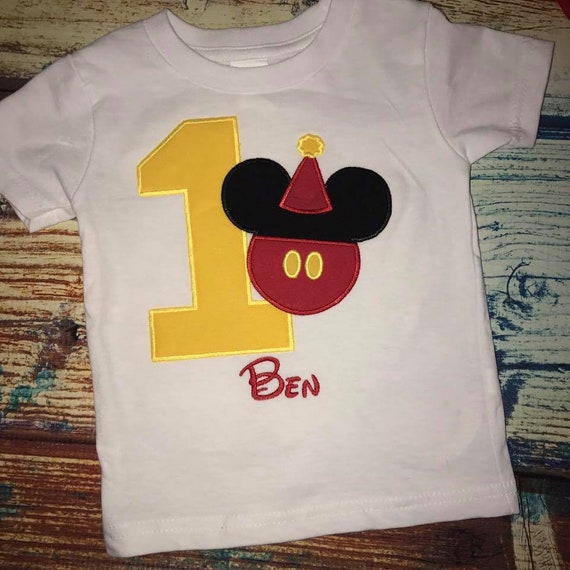 mickey 1st birthday shirt