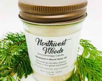 Northwest Woods Handmade Soy Candle, Organic Candles, Natural Candles