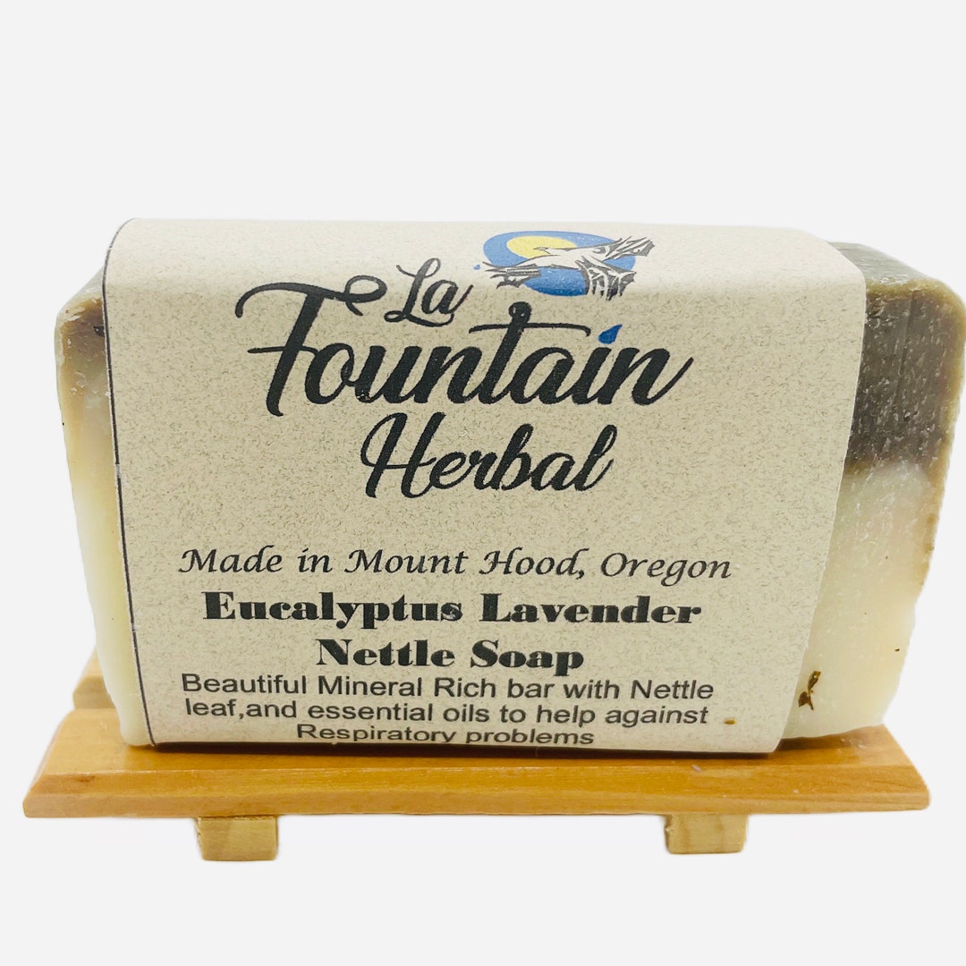 Handmade Eucalyptus Lavender Soap: Natural Nettle Leaf Vegan Bar - Etsy