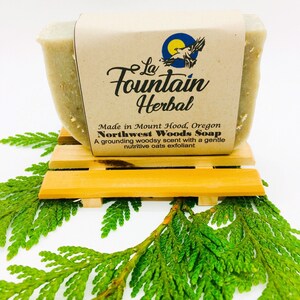 Northwest Woods Soap, Handmade Soap, Natural Soap, Soap with Oatmeal, Cold Process Soap